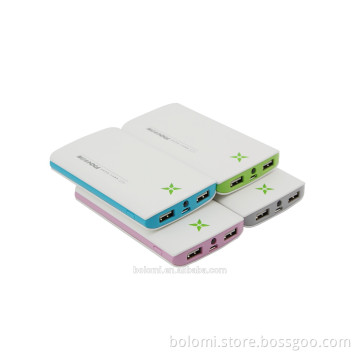 dual usb port mi power bank with 8000mah for mobile phone battery charger